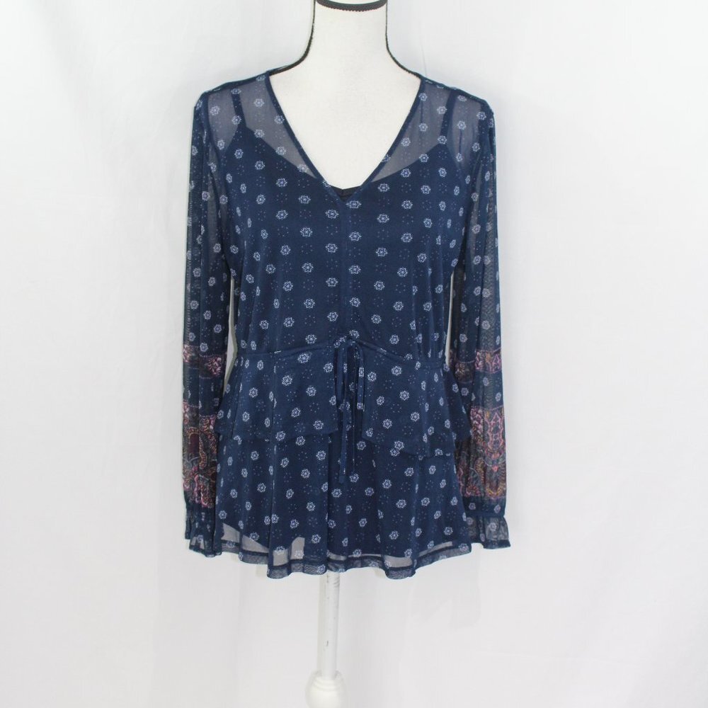 Style & Co Two Piece Mesh Blouse NWT